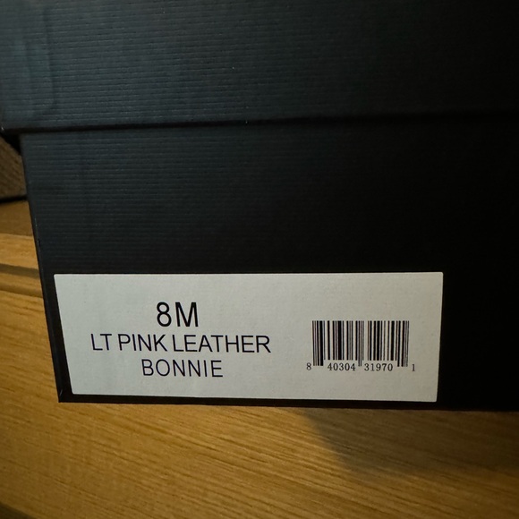 J/Slides Bonnie Light Pink Leather Platform Sandal Size 8 - Picture 4 of 8